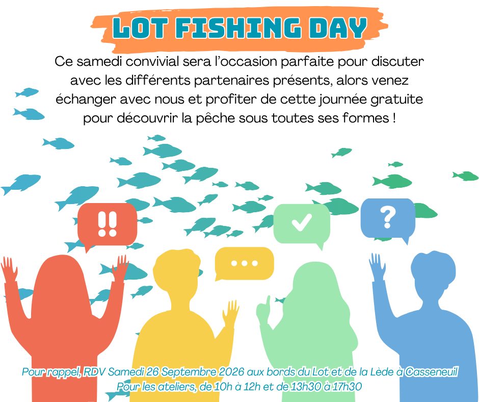✨Lot Fishing Day 2026✨ 👉 Le Lot Fishing Day c'est ce Samedi 26 Septembre 2026…